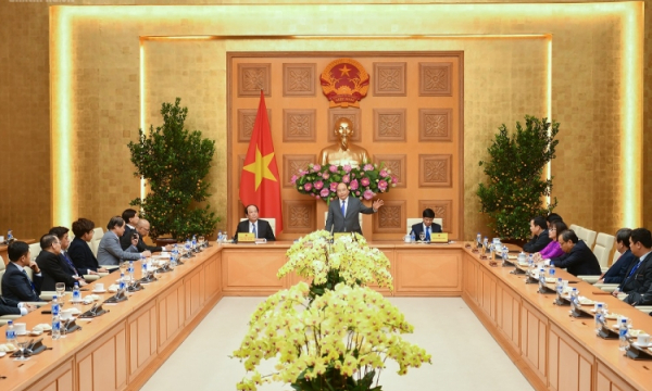 Thủ tướng Nguyễn Xuân Phúc gặp gỡ kiều báo dự chương trình Xuân quê hương